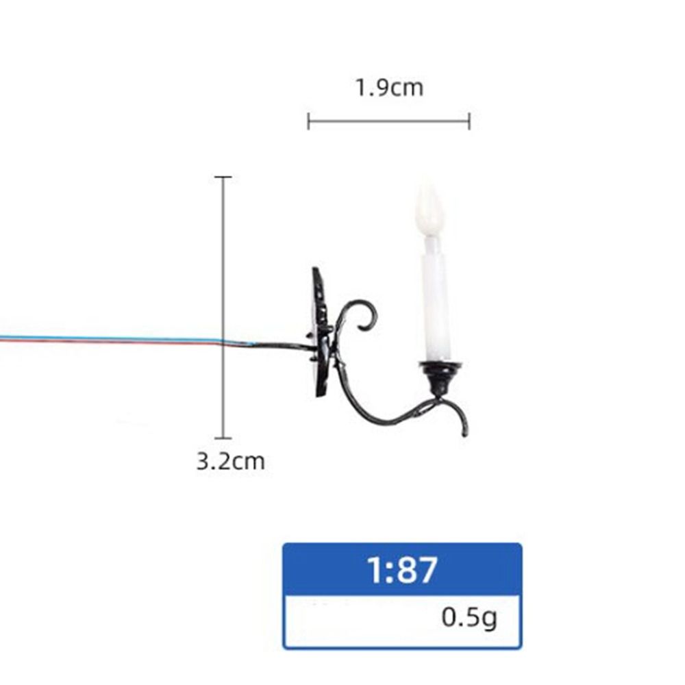 12V White/Warm Light Model ABS Metal Material Sand Table Chandelier Dollhouse Wall Lamp