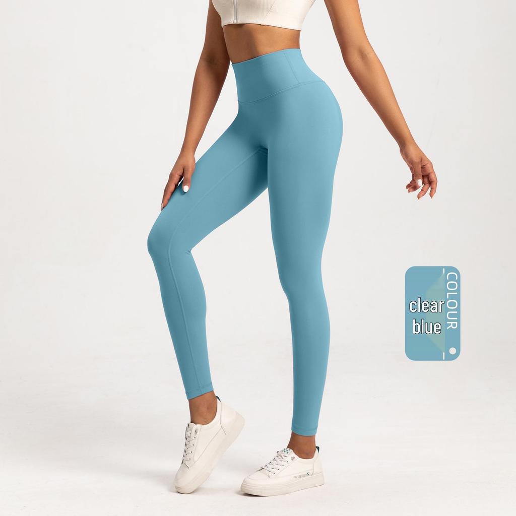 Women's High-Waist Plus Velvet Yoga Pants - Warm, Hip-Lifting, Thick, Elastic Leggings for Autumn/Winter Fitness