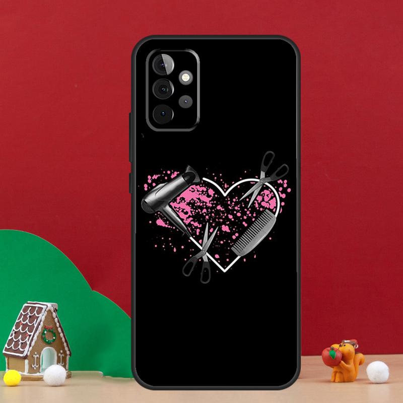 Hair Stylist Hairdresser Case For Samsung Galaxy A54 A06 A16 A26 A36 A56 A53 A32 A52 A33 A13 A55 A35 A15 A14 A34 A17