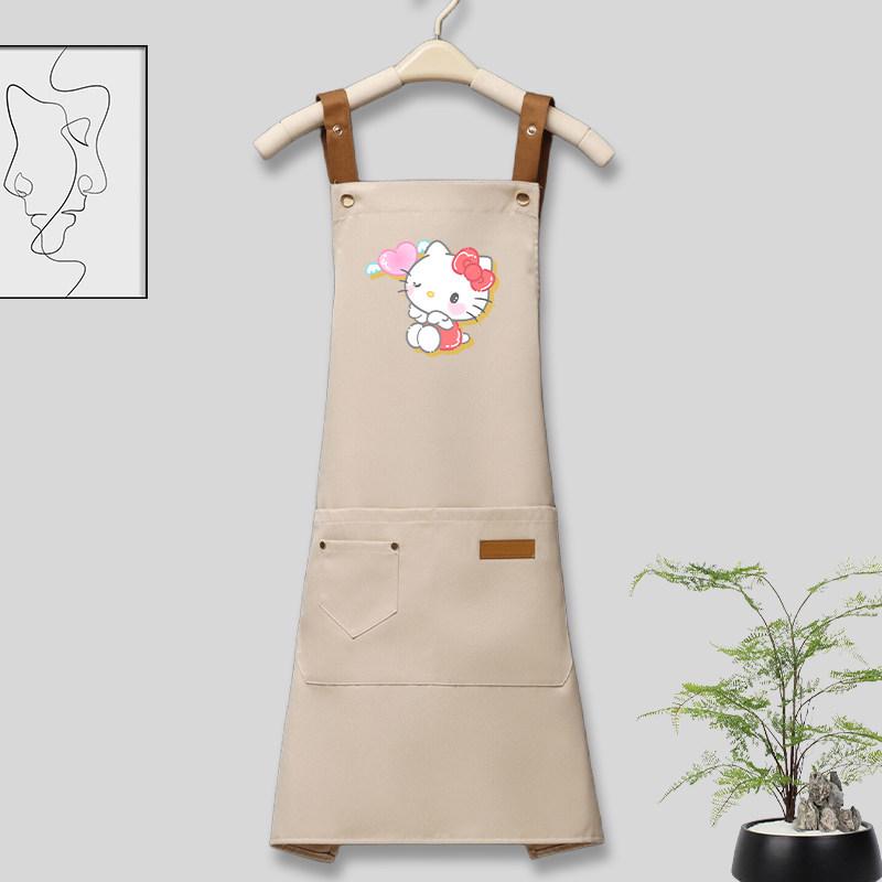 Chic Hello Kitty Waterproof Apron for Kitchen & Catering Work