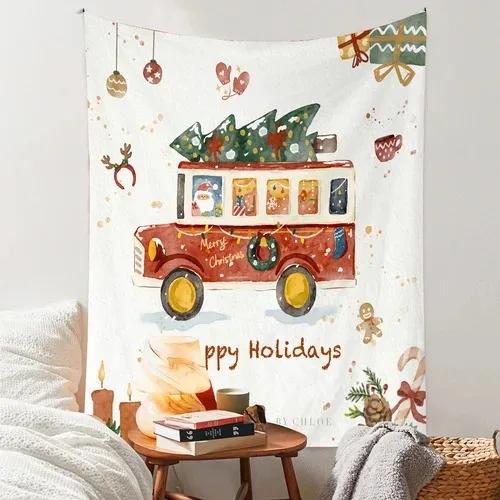 

Рождественская абстракция Рождественская елка Гобелен Гостиная Диван Домашний декор Рождественский подарок 100x75cm