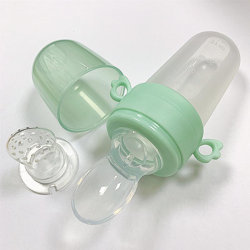 Baby Fruit and Vegetable Feeder Teether with Silicone Spoon
