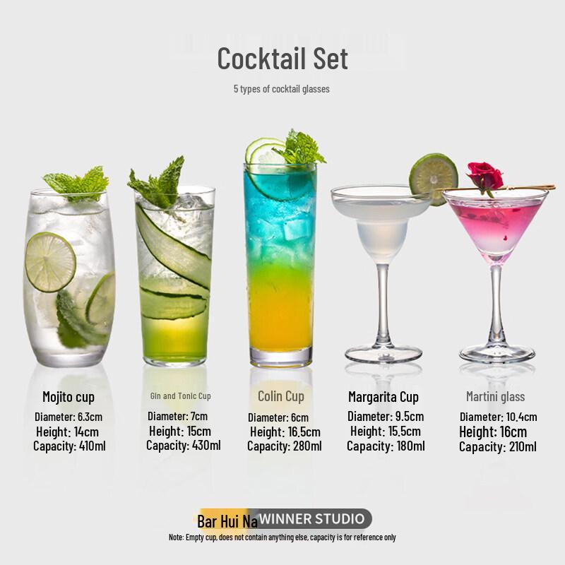 Cocktail Bar Glass Set