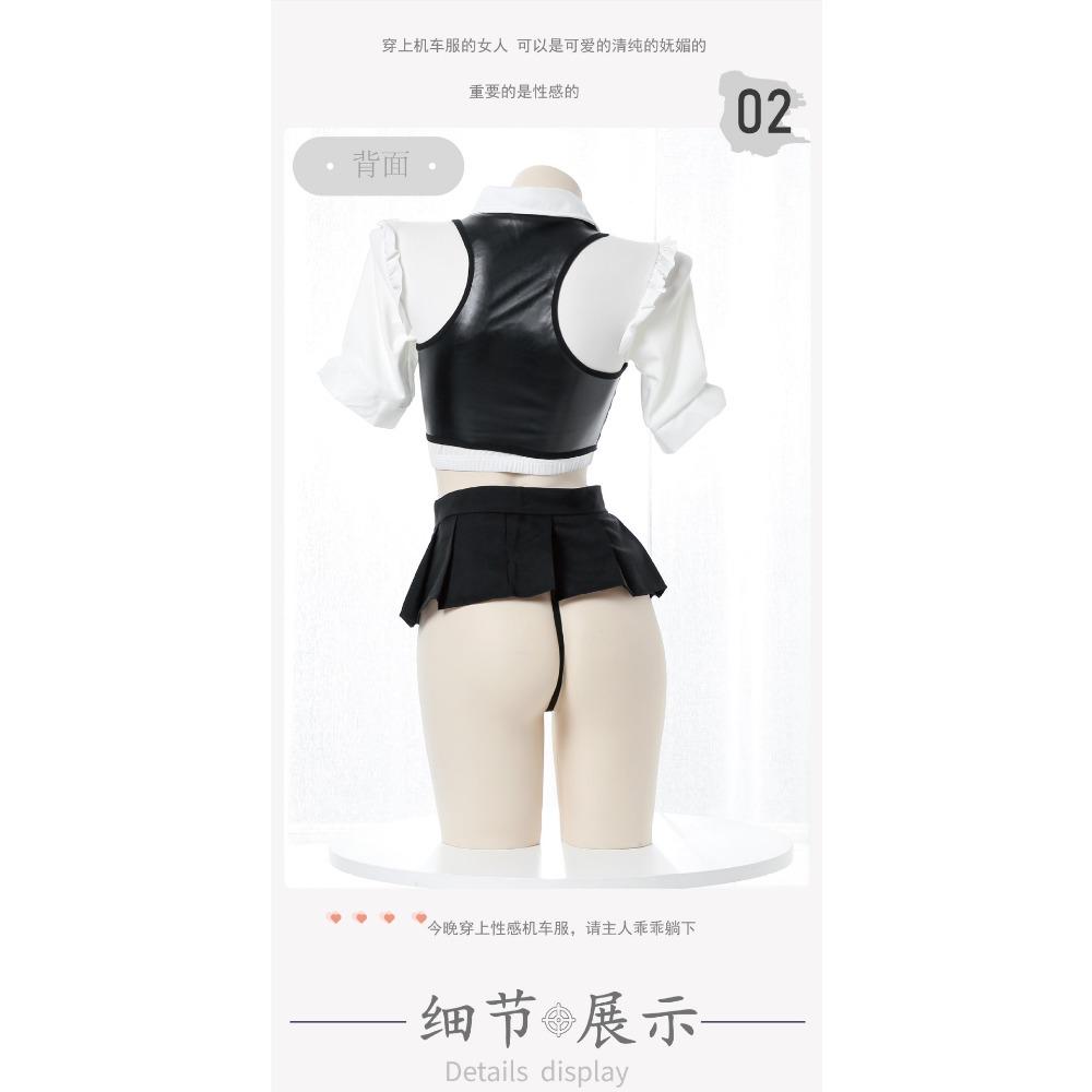 Under The Moon Whispering Sexy Underwear Hollow Female Instructor Uniform Passion Seduction Adult Miniskirt Sex Products Game Outfit