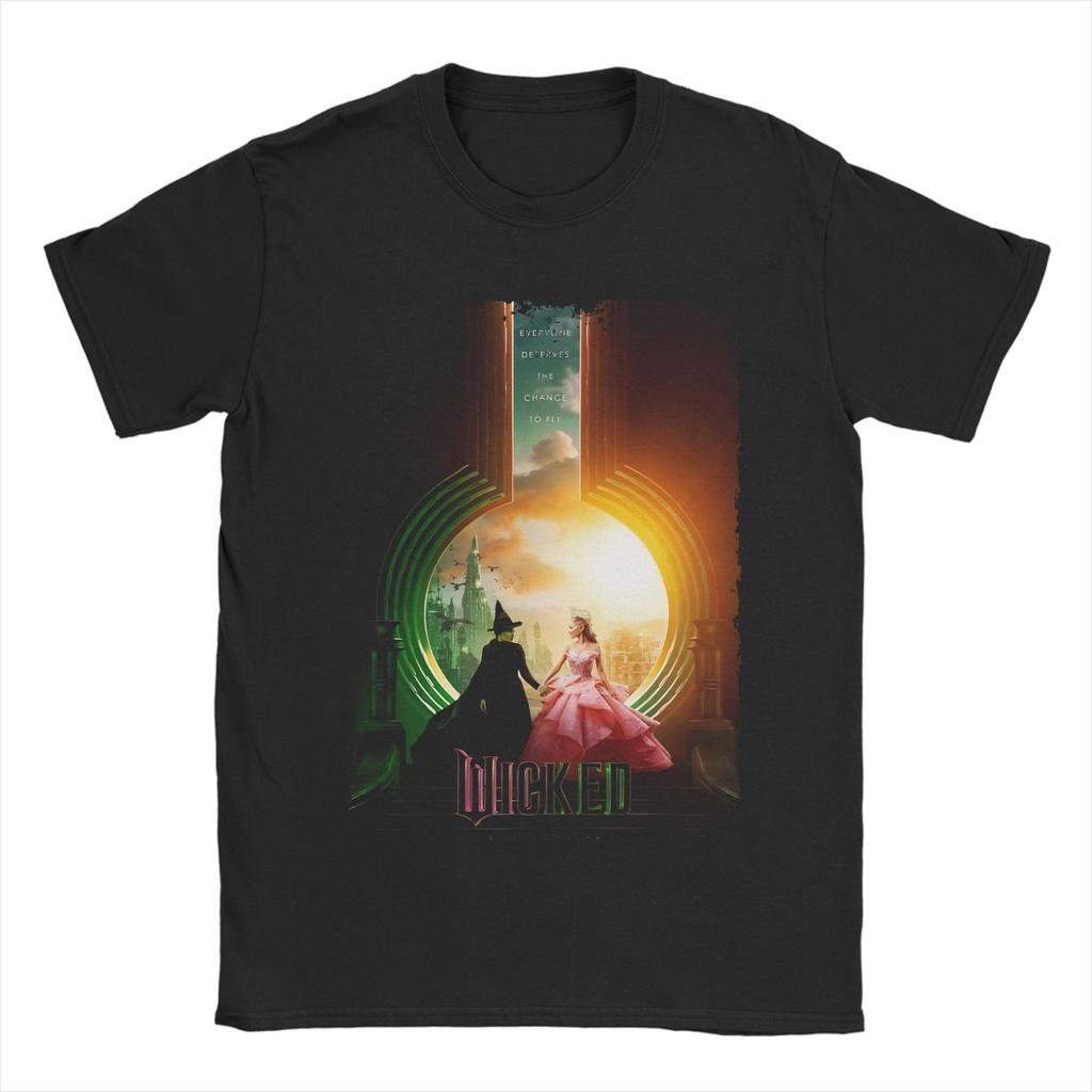 Aesthetic Wicked For Good Tee Shirt for Unisex Women Graphic Printed T Shirts Cotton Clothes