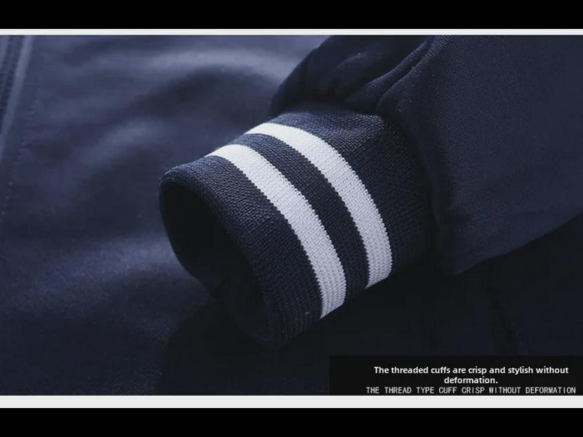 Men's Spring/Autumn Long Sleeve Baseball Collar Sports Suit D10