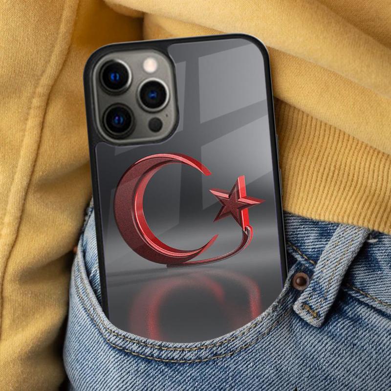 Türkei Flagge Weiche Handyhülle für iPhone 17 Air 16e Pro max 15 Pro 13 14 Plus 11 12 MagSafe Magnetische Hülle