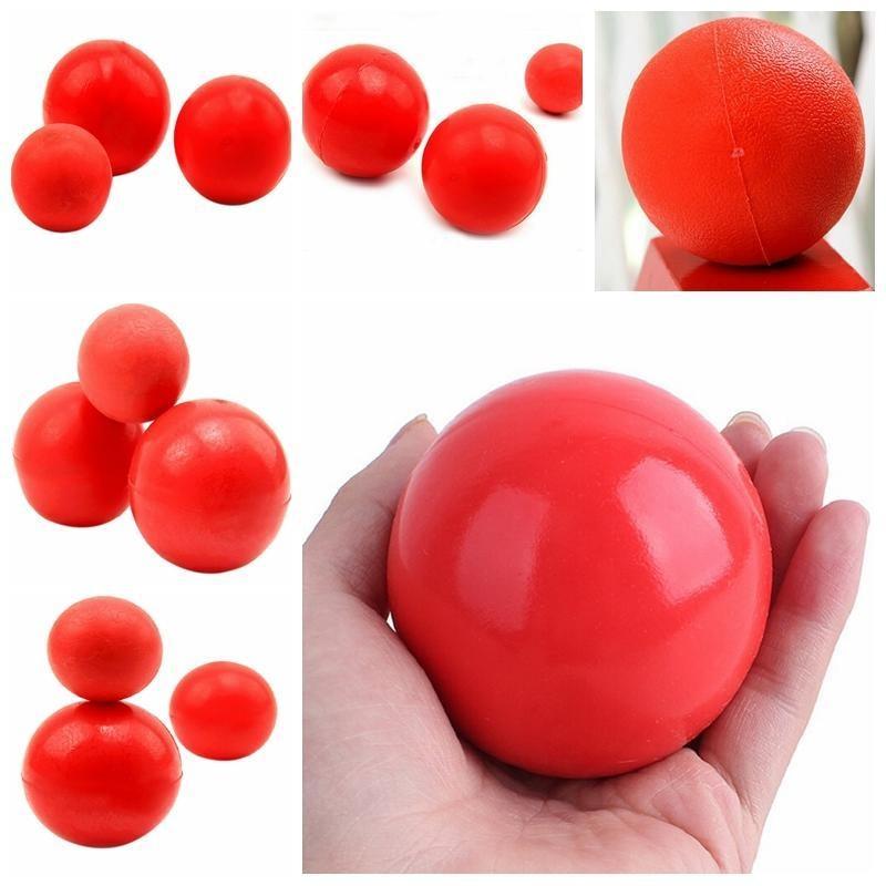 2Pc Portable Pet Cat Dog Training Chew Play Fetch Bite Toy General Indestructible Solid Rubber Ball