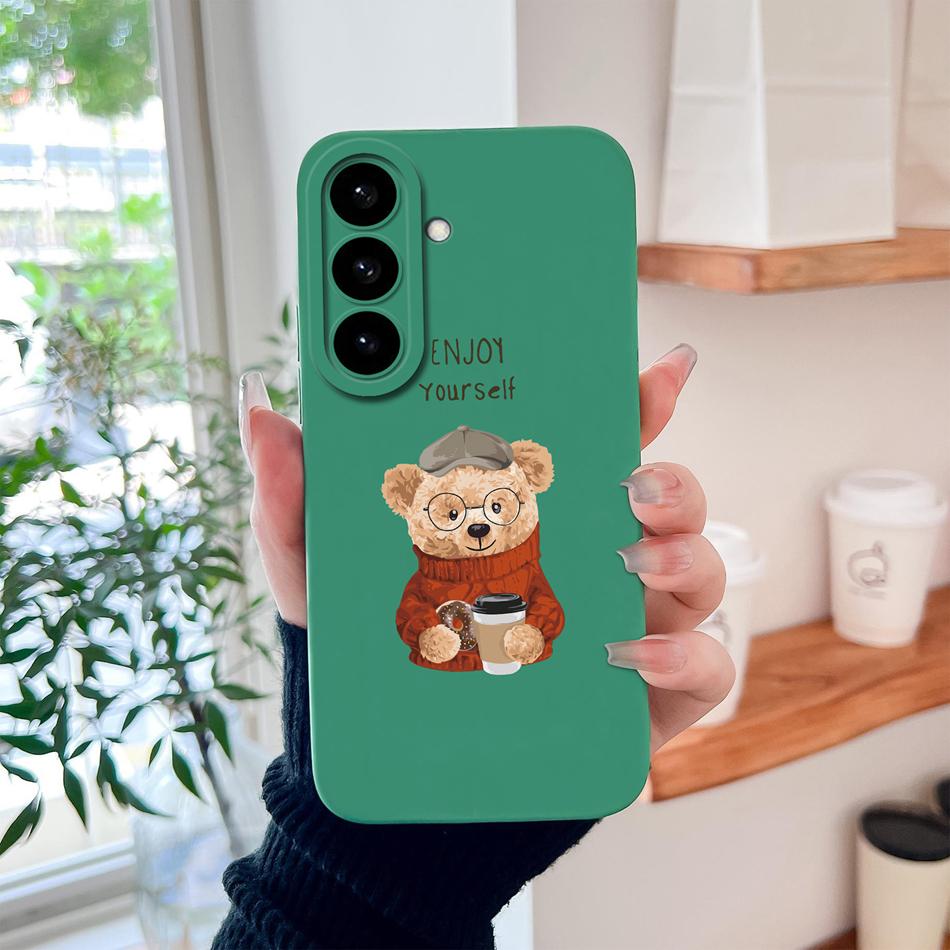 For Samsung S26 Ultra Phone Case For Galaxy S26 Plus Cute Astronaut Liquid Silicone Full Coverage Anti Drop Soft Durable Bumper