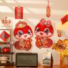 Cute Chinese New Year Couplets Paper Spring Festival Door Sticker  Living Room