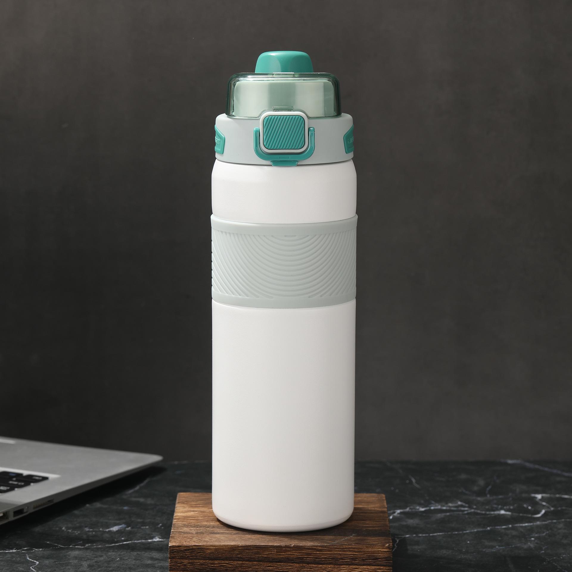 

Кружка из нержавеющей стали 316, подарочная кружка для студенческой пары с соломенной большой спортивной чашкой 600ml