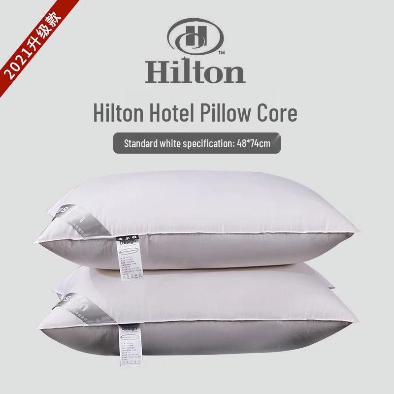 

Подушка для поддержки шеи из 100% хлопка для дома, общежития или отеля - Пара подушек для сна Low Pillow 48*74cm [Single Pack]