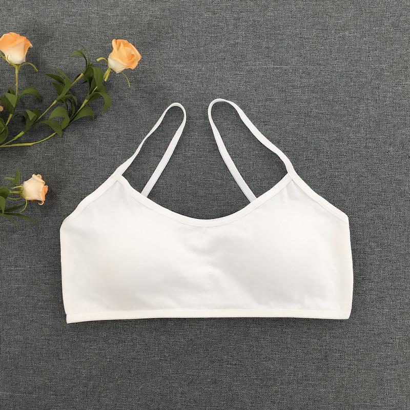 Summer Fashion Versatile Girls' Camisole Tank Top with Wireless Bra
