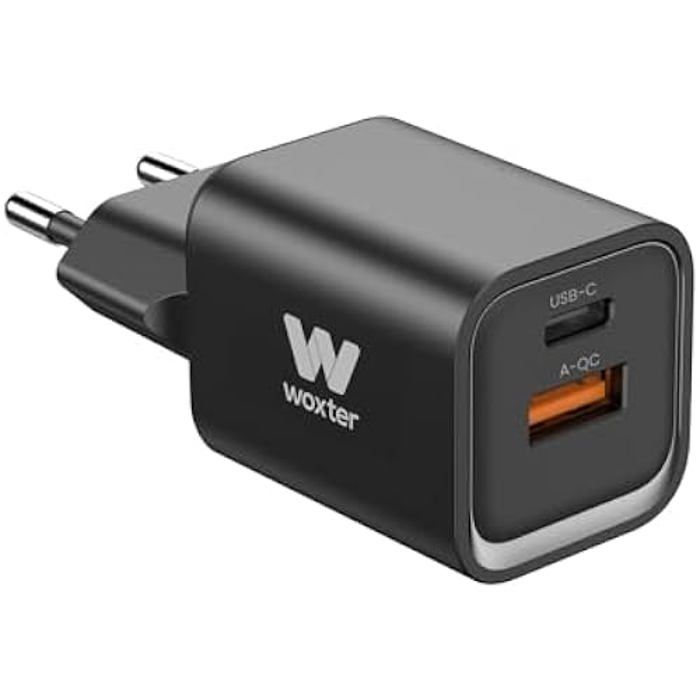 Chargeur Rapide - WOXTER - 2PORT Mini Charger - 35W - 1 USB-C - 1 USB-A