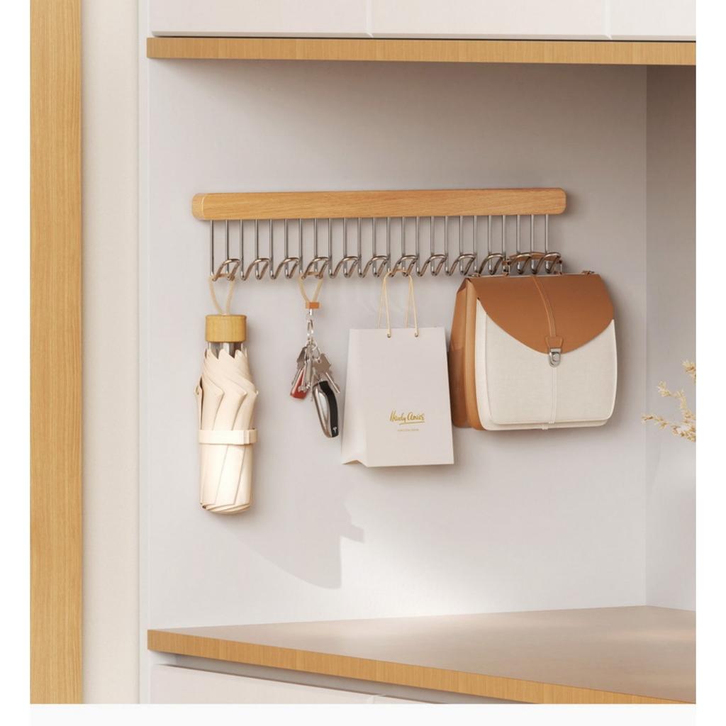 8 Hooks Save Retractable Hangers, Multi-functional Wardrobe Organizer, Suitable for Suspenders, Underwear, Bags and Multi-item Storage