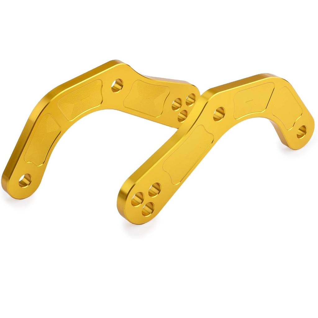 Motorcycle Lowering Kit for Kawasaki ZX-25R (2020-2023), ZX-4R, and ZX-4RR (2023+) - Rear Lowering Link Rods (Gold) for Improved Ground Reach