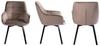 LARS Q upholstered chair, beige fabric