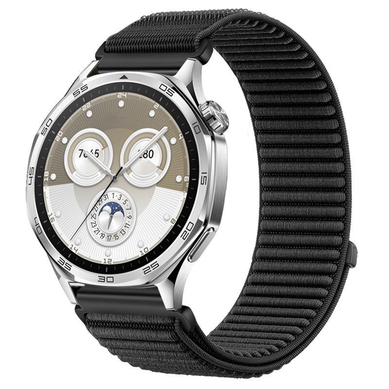 

20 мм 22 мм Нейлоновый ремешок для часов для Huawei Watch GT 6 5 4 Pro 46 мм Спортивный регулируемый плетеный ремешок для Amazfit Active 2 Bip 3 Браслет 20mm Watch Straps чёрный