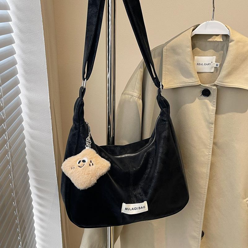 Large-capacity Fashionable and Textured Shoulder Bag Women's 2025 Spring New Niche Simple Ins Messenger Bag Tote Bag