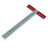 T Square Ruler Aluminium Alloy Metal Woodworking Drawing Crafting Drafting Tool with Scale for Archi