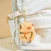 Keychain Pendant Plush Hamster Fruit Portable Compact Keychain Smooth Texture Backpack Design Key Chain