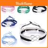 Bracelets Symbole Infini Faits Main Avec Design Tressé Réglable Pour Couples Et Cadeaux
