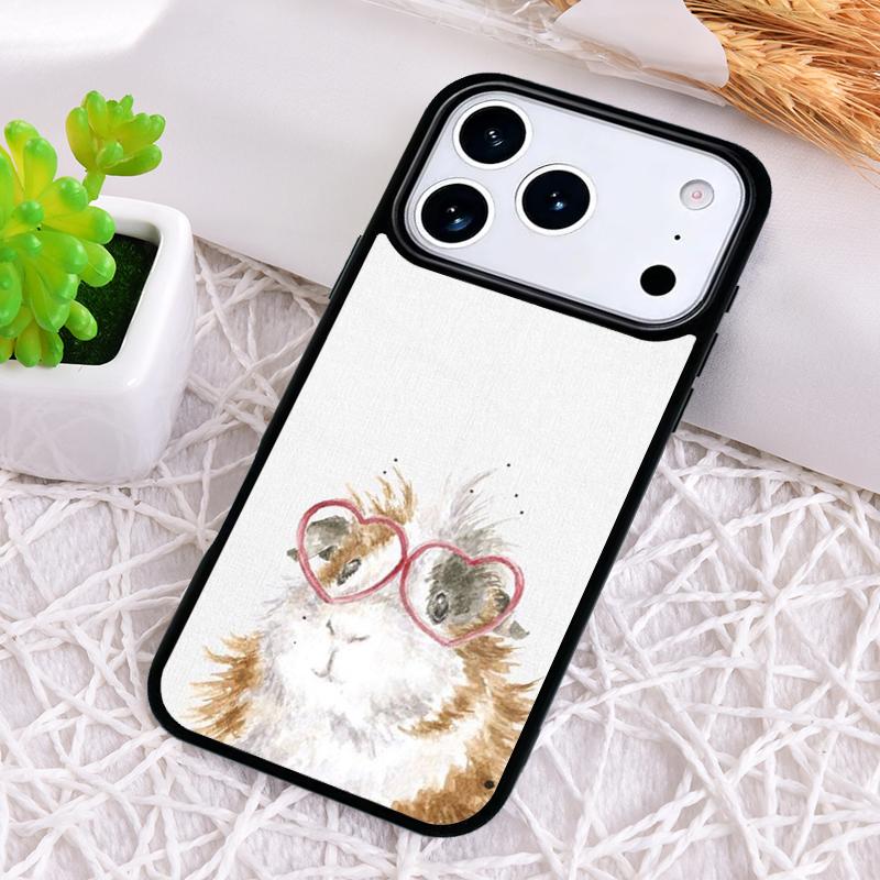 Guinea Pig Hamster Cute Phone Case for iPhone 17 Air 16 15 11 12 14 13 Pro Max Shockproof Cover