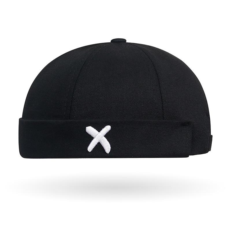 The Embroidered Adjustable Melon Rind Hat Was Not Yet A Hip-hop Tang Hat with A Domed Brim