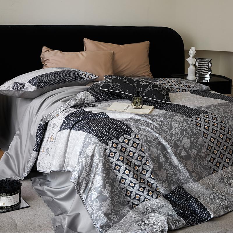 

Svetanya Pastoral Floral Bedlinens Egyptian Cotton Bedding Set Queen King Ru Full Size Sheet Duvet Cover Set Underwear Flat Sheet Style&Queen 200x230cm