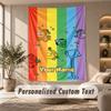 Mr. Men & Little Miss Tapestry, Personalized Custom Text, Wall Hanging Tapestry For Living Room Home Wall Decor
