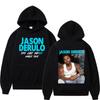 Jason Derulo Last Dance World Tour 2026 Grafisk Huvtröja Unisex Hip Hop Pop Mode Fleece Överdimensionerade Tröjor Unisex Streetwear