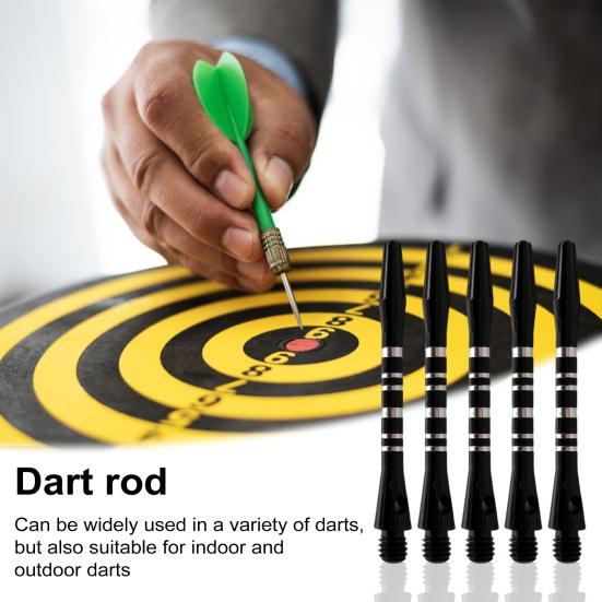 5 Pcs Dart Shaft for Steel Tip Multi-color 2BA Thread Lockhole Polished Electroplated Anti-rust Portable Dart Accessories Replacement Dart Pole Set