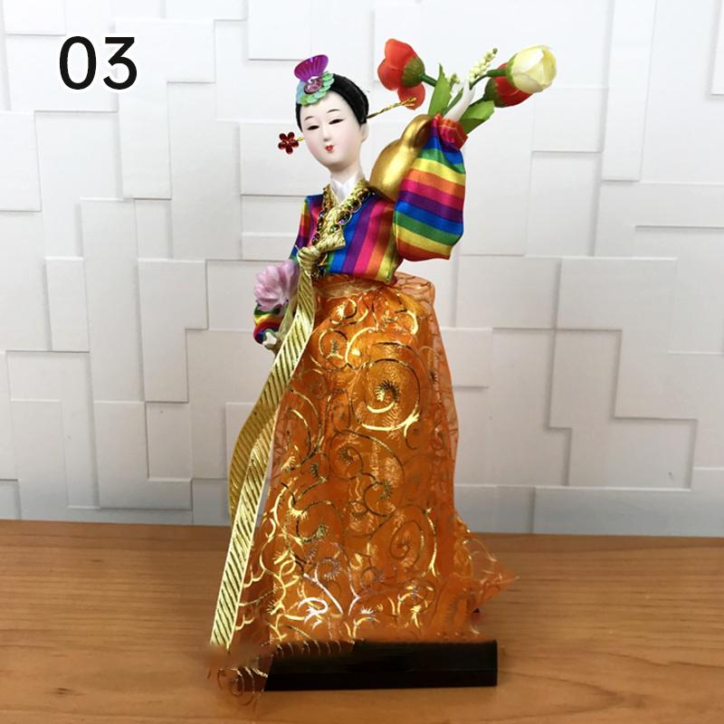 Korean Palace Hanbok Doll Ornament Princess Korean Drama Doll Toy Restaurant Home Decor Display Miniatures Desktop Ornament Gift