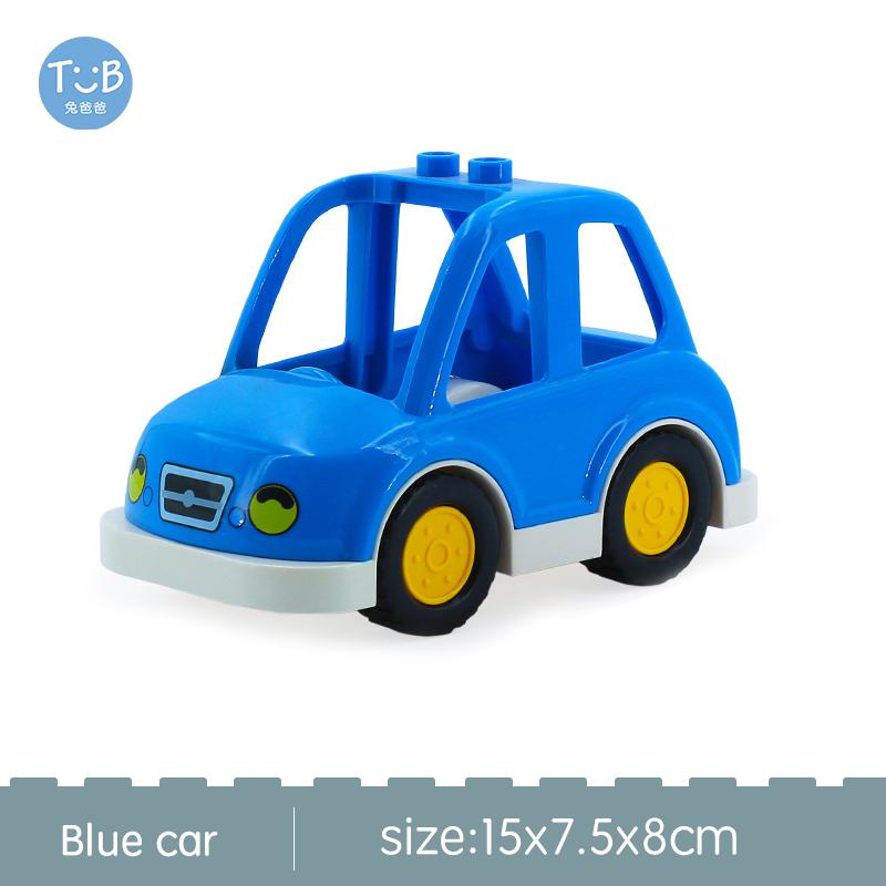 Big Size Building Blocks Sports Car Bus Jeep Truck Accessories Bricks Compatible with Duplos Children DIY Parts Kids Toys Gift