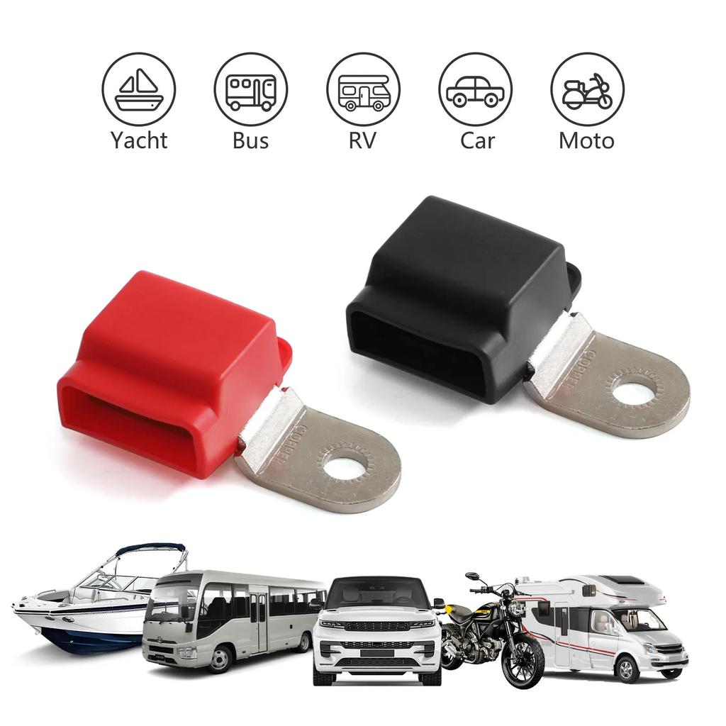 32V 100A 4x10-24" Battery Terminal Mount Tin-plated Copper 2340 Bus Bars with Stainless Screws for Marine Car Boat RV Vehicles