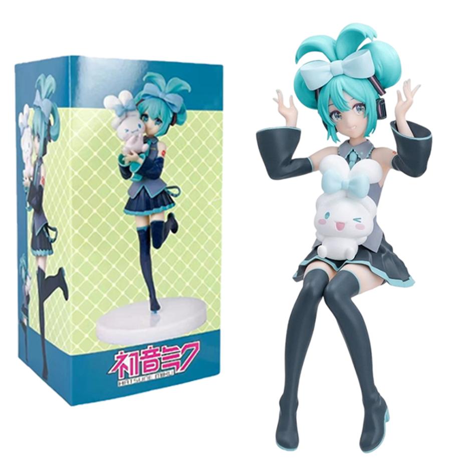 Anime Hatsune Miku Figure Fairy Tales Peripheral Collectible Models Decorative Decorations Children Kawaii Gift PVC Figurine