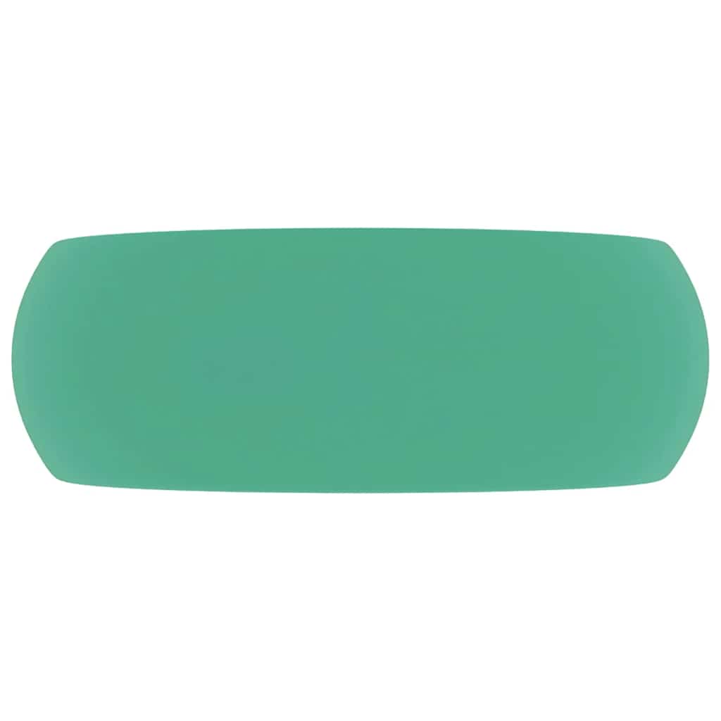 Luxury Round Wash Basin Matte Light Green 40 X 15 Cm Ceramic
