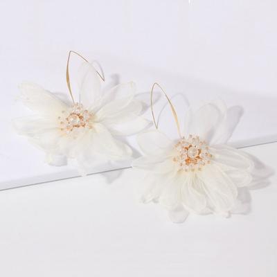 Bohemian Beach Holiday Flower Drop Earrings Women Earrings Fresh Earrings Korean Style Jewelry