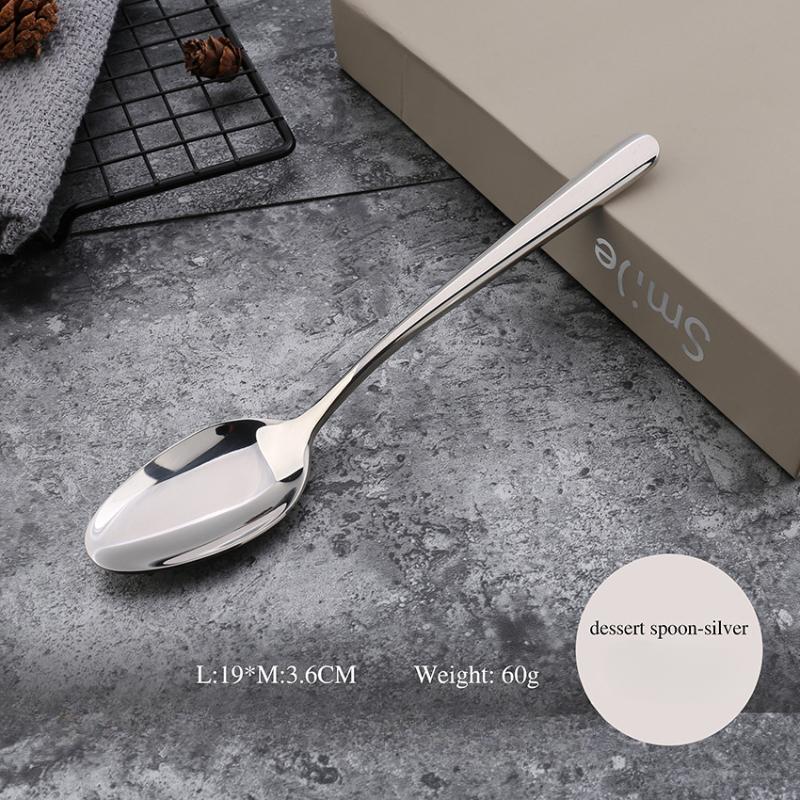 HANYANG 304 vaisselle en acier inoxydable fournitures d'hôtel familial ensemble de couteaux à Steak, fourchette et cuillère vaisselle de style occidental