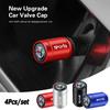 NXJPT1 Car Styling Metal Car Tire Valve Caps Dust Prevention Accessories For 156 159 147 Giulia 4C 8C 166 Giulietta Mito