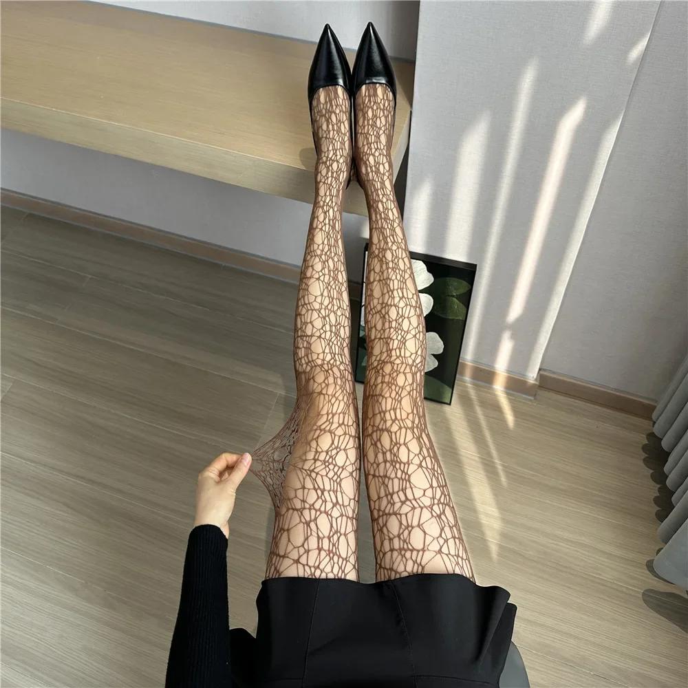 Sexy Mesh Socks Mermaid Spider Hollow Long Legs Socks Sex Leg Stocking for Women Teenage Girls Tights Girl Fishnets