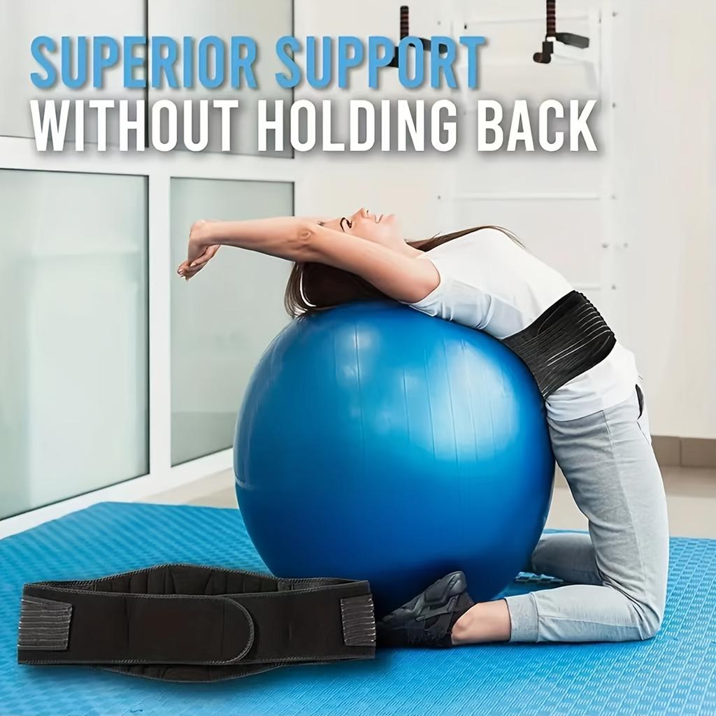 Adjustable Waist Support Belt with Dual Waist Straps Breathable Mesh for Lumbar Relief, Training Athletic Taping, Gym Accessory Sportswear