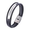 Euro-Korean Stainless Steel Unisex Bracelet - Laser Engraved, Simple and Exquisite Jewelry Gift