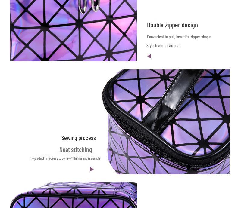 Korean Women's Waterproof 3D Laser Makeup & Toiletry Handbag