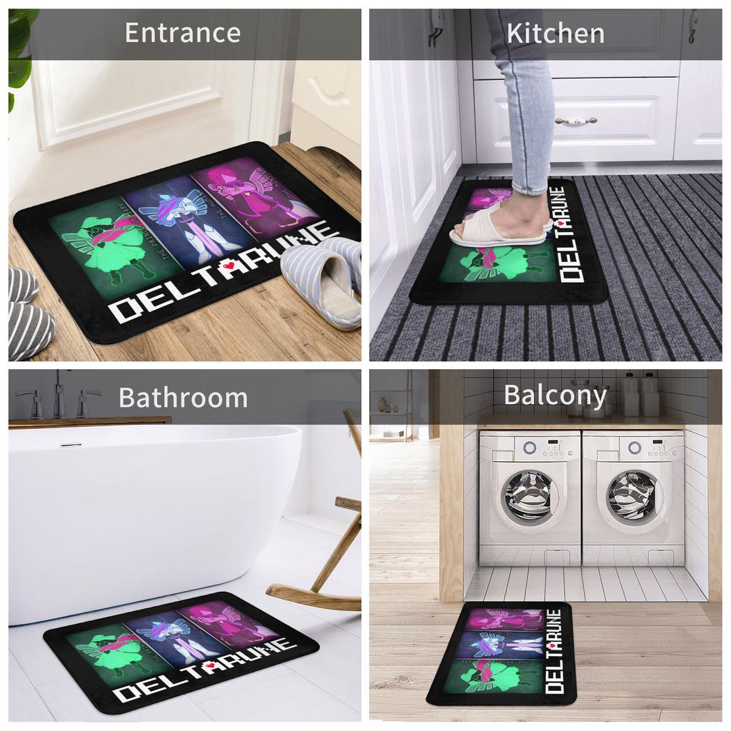 Lancer Deltarune Game Door Floor Kitchen Bath Mat Anti-Slip Indoor Doormat Bedroom Balcony Entrance Rug Carpet Footpad