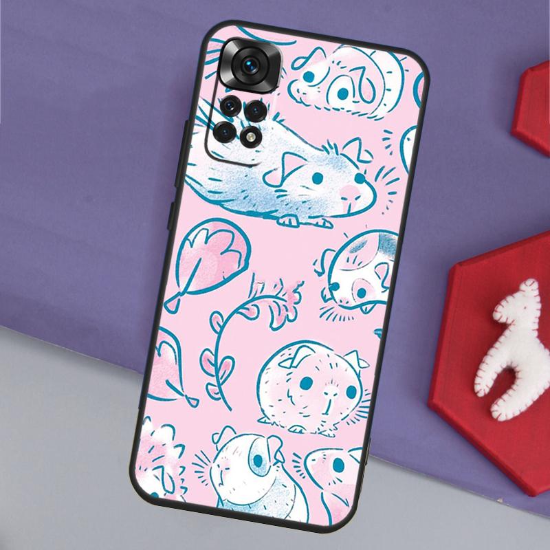 Lustiges Meerschweinchen-Muster Hülle Für Xiaomi Redmi Note 14 13 12 Pro 11 9 10 9S 10S 11S 12S Redmi 14C 10C 12C 13C Hülle
