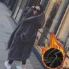 2025 Autumn/Winter Women's Long Hooded Coat with Thick Imitation Rex Rabbit Fur
