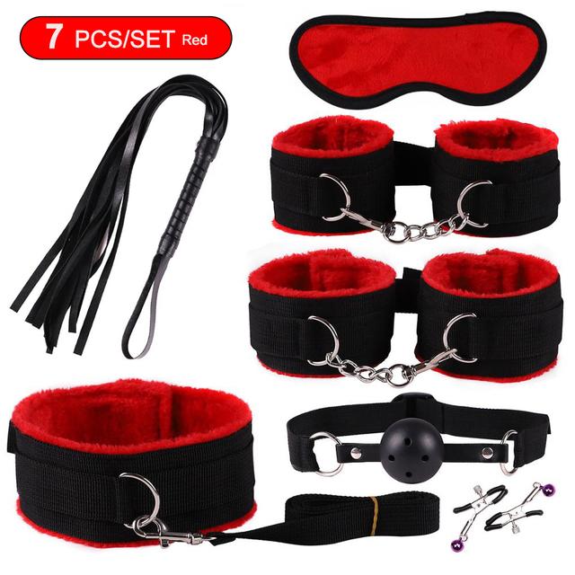 BDSM Bondage Sex Toys for Women Sexy Toys Handcuffs for Session Anal Plug Vibrator Female Erotic Accessories Sexulaes Toys 18