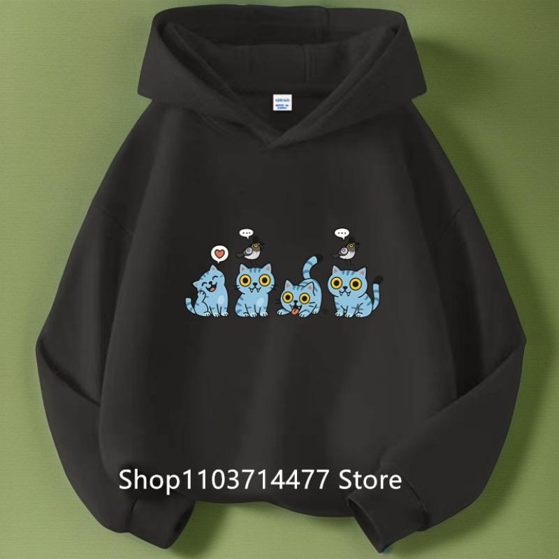 

K-pop Толстовки Охотники на демонов Девушка Тонкая Толстовка с капюшоном Осенний Спортивный костюм Худи Спортивная одежда Пуловер с длинным рукавом Детская одежда 150