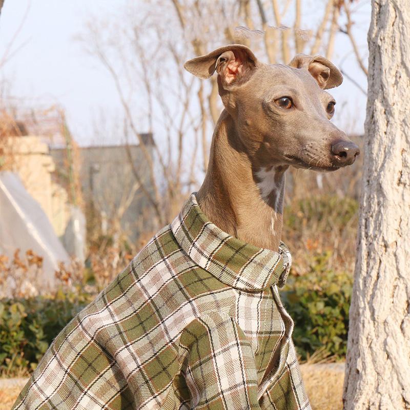Dog Shirt Spring New Plaid Dog Cotton Shirts Soft Cotton Button Up Fashion Pet Clothing Dog Coat for Italian Greyhound S-3XL